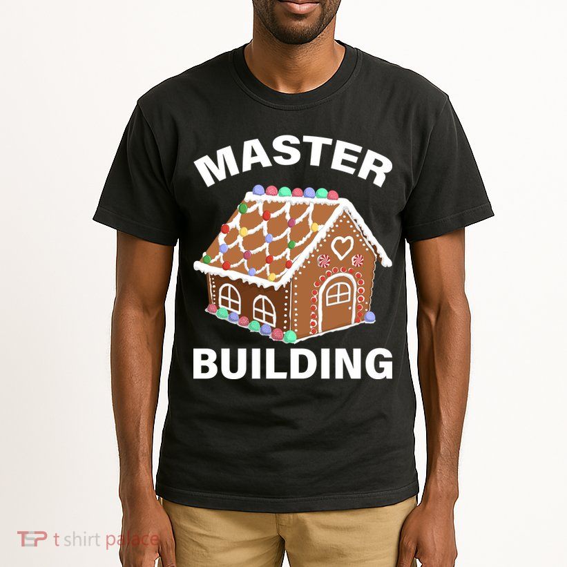 Master Builder Gingerbread House Funny Christmas Tall T-Shirt