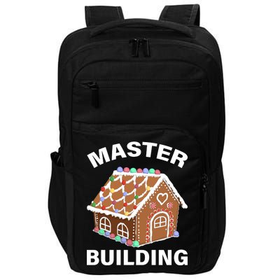 Master Builder Gingerbread House Funny Christmas Impact Tech Backpack