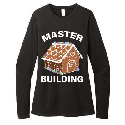 Master Builder Gingerbread House Funny Christmas Womens CVC Long Sleeve Shirt