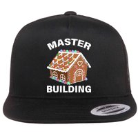 Master Builder Gingerbread House Funny Christmas Flatbill Hat