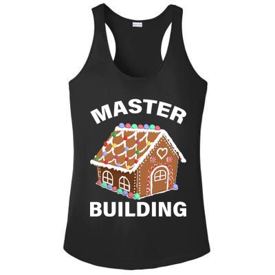 Master Builder Gingerbread House Funny Christmas Ladies PosiCharge Competitor Racerback Tank