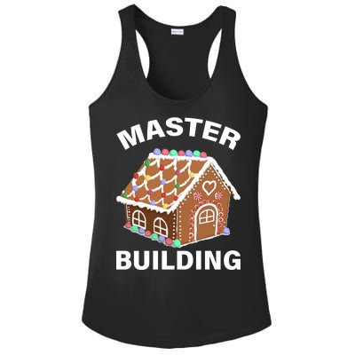 Master Builder Gingerbread House Funny Christmas Ladies PosiCharge Competitor Racerback Tank