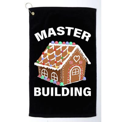 Master Builder Gingerbread House Funny Christmas Golf Towel