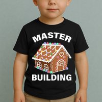 Master Builder Gingerbread House Funny Christmas Toddler T-Shirt