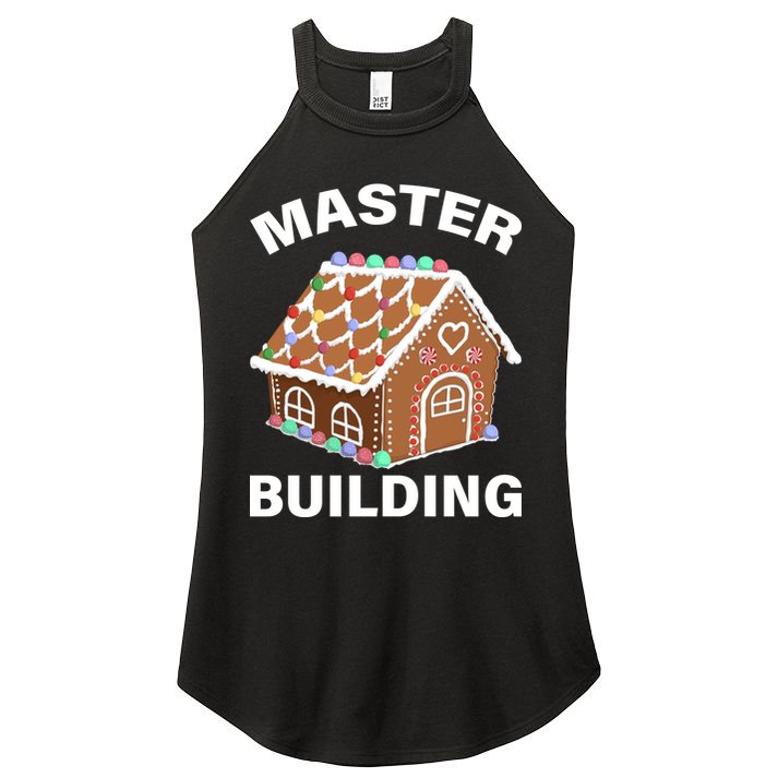 Master Builder Gingerbread House Funny Christmas Women's Perfect Tri Rocker Tank