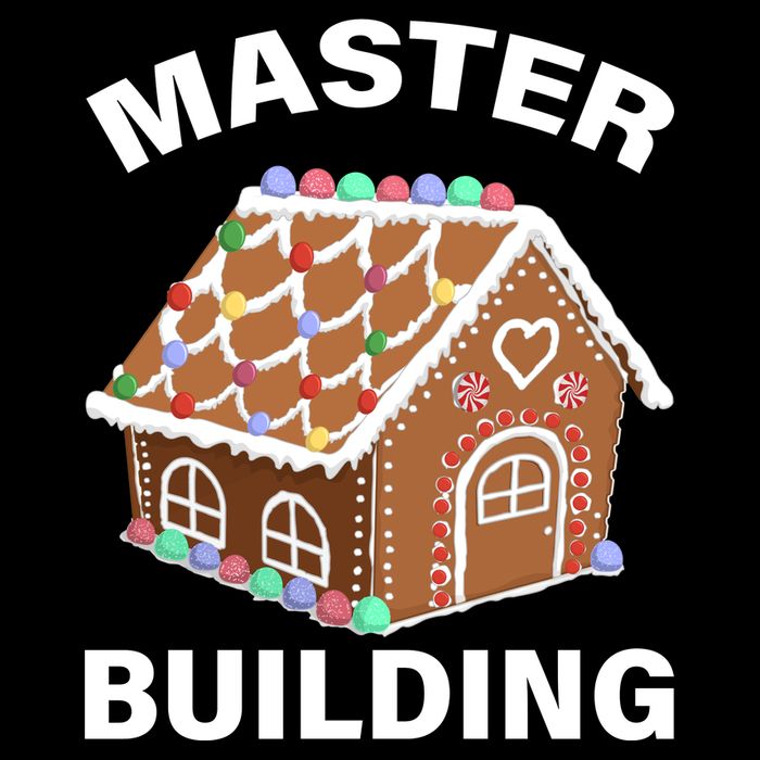 Master Builder Gingerbread House Funny Christmas Wool Snapback Cap
