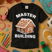 Master Builder Gingerbread House Funny Christmas Kids T-Shirt