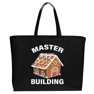 Master Builder Gingerbread House Funny Christmas Cotton Canvas Jumbo Tote