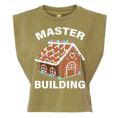 Master Builder Gingerbread House Funny Christmas Garment-Dyed Women's Muscle Tee