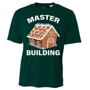 Master Builder Gingerbread House Funny Christmas Cooling Performance Crew T-Shirt