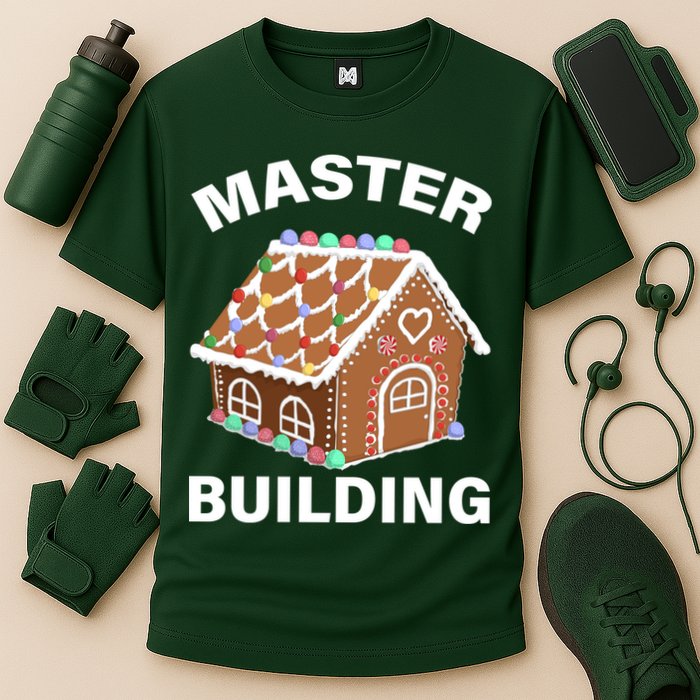 Master Builder Gingerbread House Funny Christmas Performance Shirt