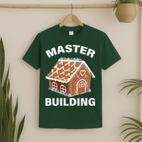 Master Builder Gingerbread House Funny Christmas T-Shirt