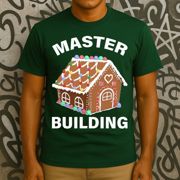 Master Builder Gingerbread House Funny Christmas T-Shirt