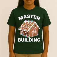 Master Builder Gingerbread House Funny Christmas T-Shirt