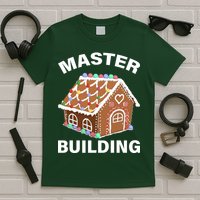 Master Builder Gingerbread House Funny Christmas T-Shirt