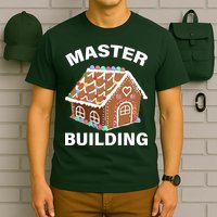 Master Builder Gingerbread House Funny Christmas T-Shirt