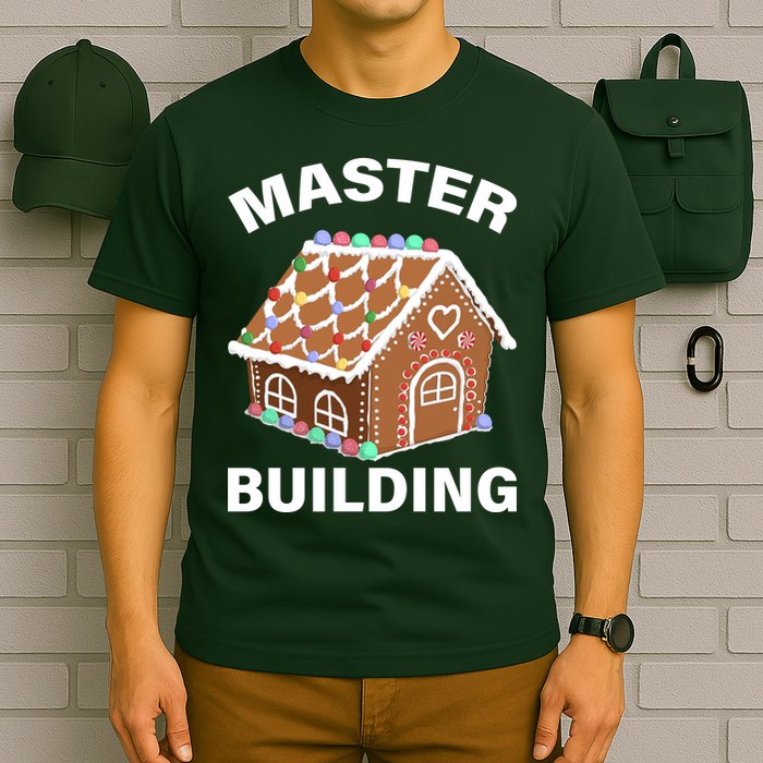 Master Builder Gingerbread House Funny Christmas T-Shirt