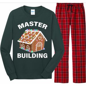 Master Builder Gingerbread House Funny Christmas Long Sleeve Pajama Set