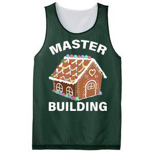 Master Builder Gingerbread House Funny Christmas Mesh Reversible Basketball Jersey Tank