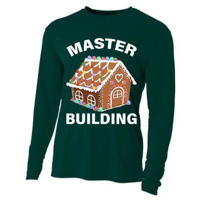 Master Builder Gingerbread House Funny Christmas Cooling Performance Long Sleeve Crew