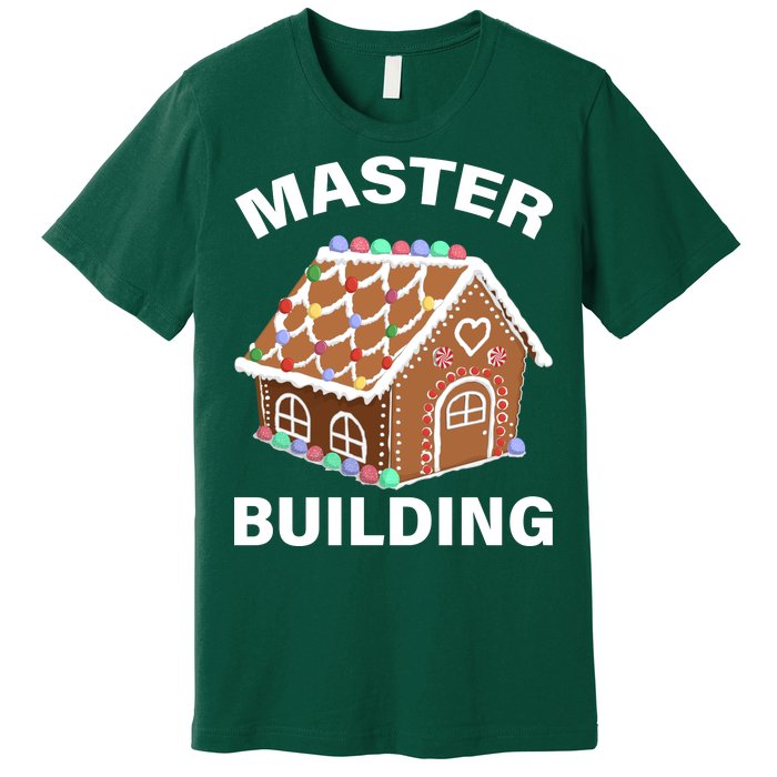 Master Builder Gingerbread House Funny Christmas Premium T-Shirt