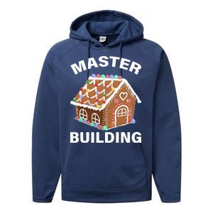 Master Builder Gingerbread House Funny Christmas Performance Fleece Hoodie