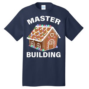 Master Builder Gingerbread House Funny Christmas Tall T-Shirt