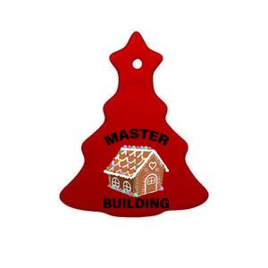 Master Builder Gingerbread House Funny Christmas Ceramic Tree Ornament