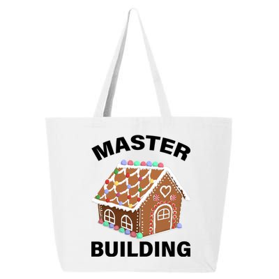 Master Builder Gingerbread House Funny Christmas 25L Jumbo Tote