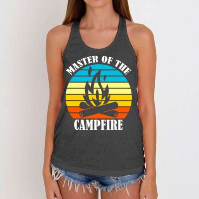 Master Of The Campfire Women's Knotted Racerback Tank