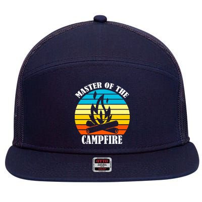 Master Of The Campfire 7 Panel Mesh Trucker Snapback Hat