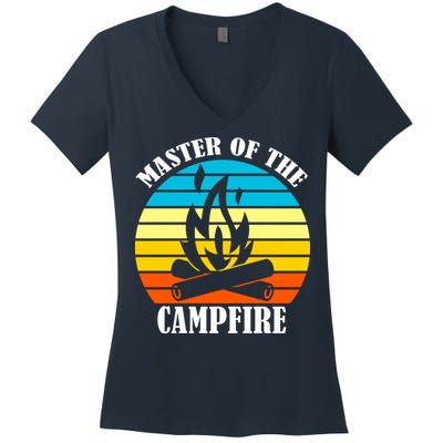 Master Of The Campfire Women's V-Neck T-Shirt