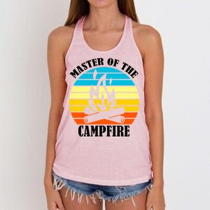 Master Of The Campfire Women's Knotted Racerback Tank