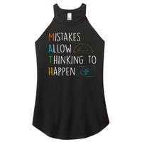 Mistakes Allow Thinking To Happen Funny Math Back To School Women’s Perfect Tri Rocker Tank