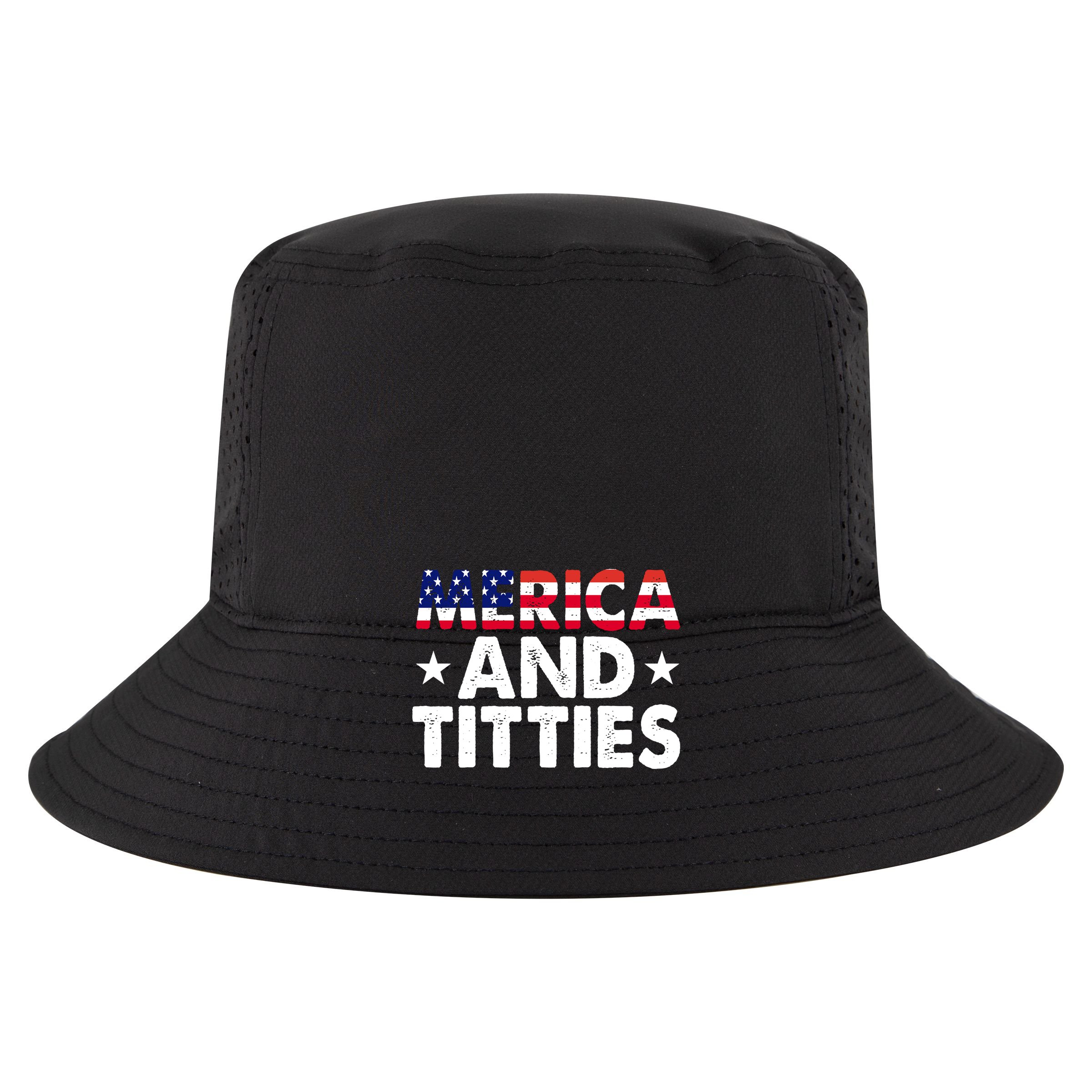 Merica And Titties Funny Patriotic Usa Cotton Canvas Backpack