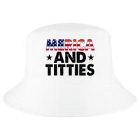 Merica And Titties Funny Patriotic Usa Cool Comfort Performance Bucket Hat