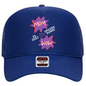 Mission Accomplished Trump 45 47 2024 High Crown Mesh Back Trucker Hat