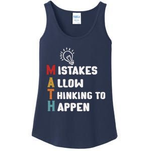 Mistakes Allow Thinking To Happen School Math Teacher Ladies Essential Tank