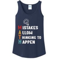 Mistakes Allow Thinking To Happen School Math Teacher Ladies Essential Tank