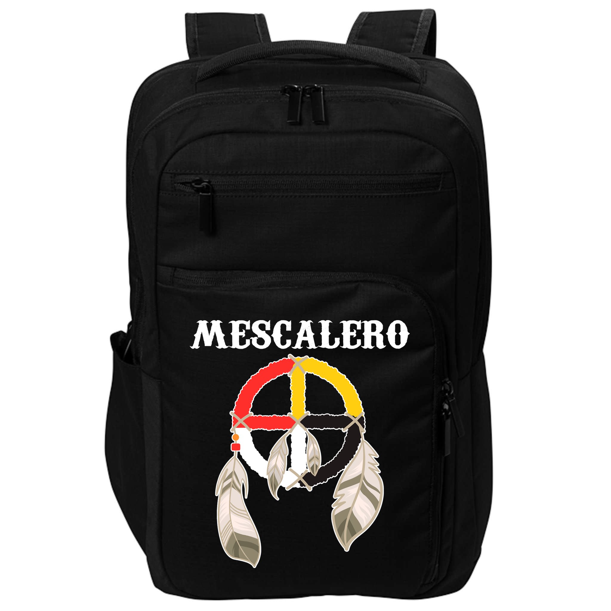 Mescalero Apache Tribe Nation Native Indian Medicine Wheel Impact Tech Backpack
