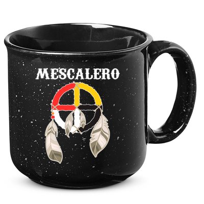 Mescalero Apache Tribe Nation Native Indian Medicine Wheel 15oz Campfire Ceramic Mug
