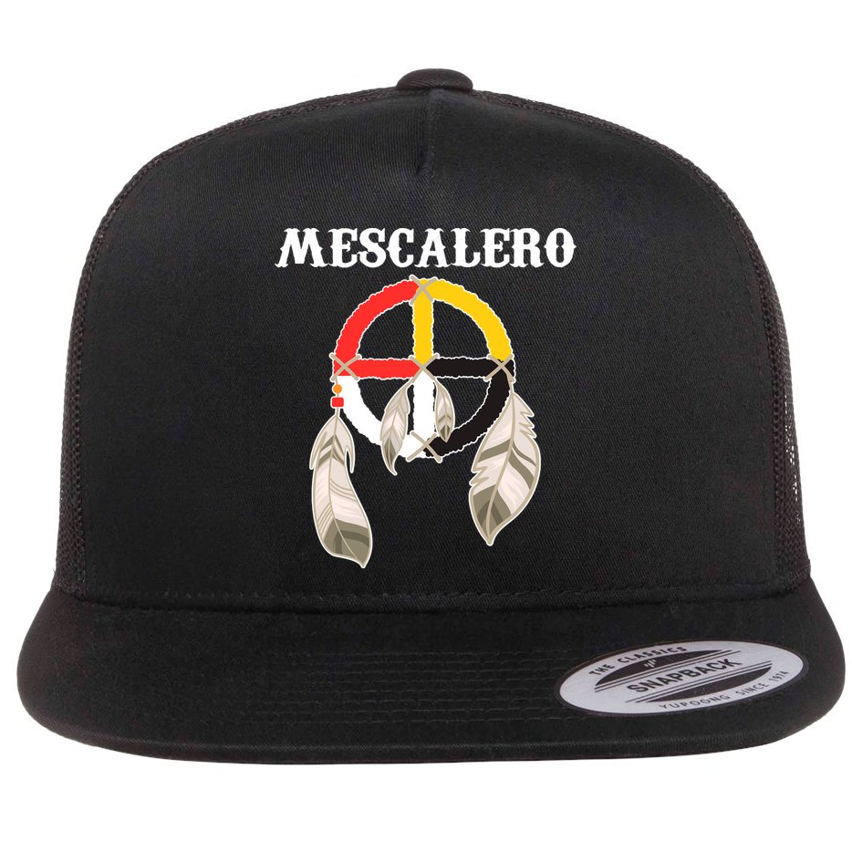 Mescalero Apache Tribe Nation Native Indian Medicine Wheel Flat Bill Trucker Hat