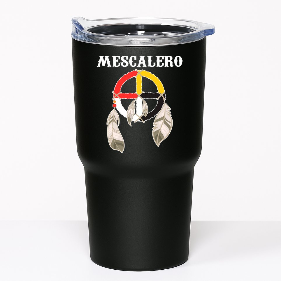 Mescalero Apache Tribe Nation Native Indian Medicine Wheel Tumbler
