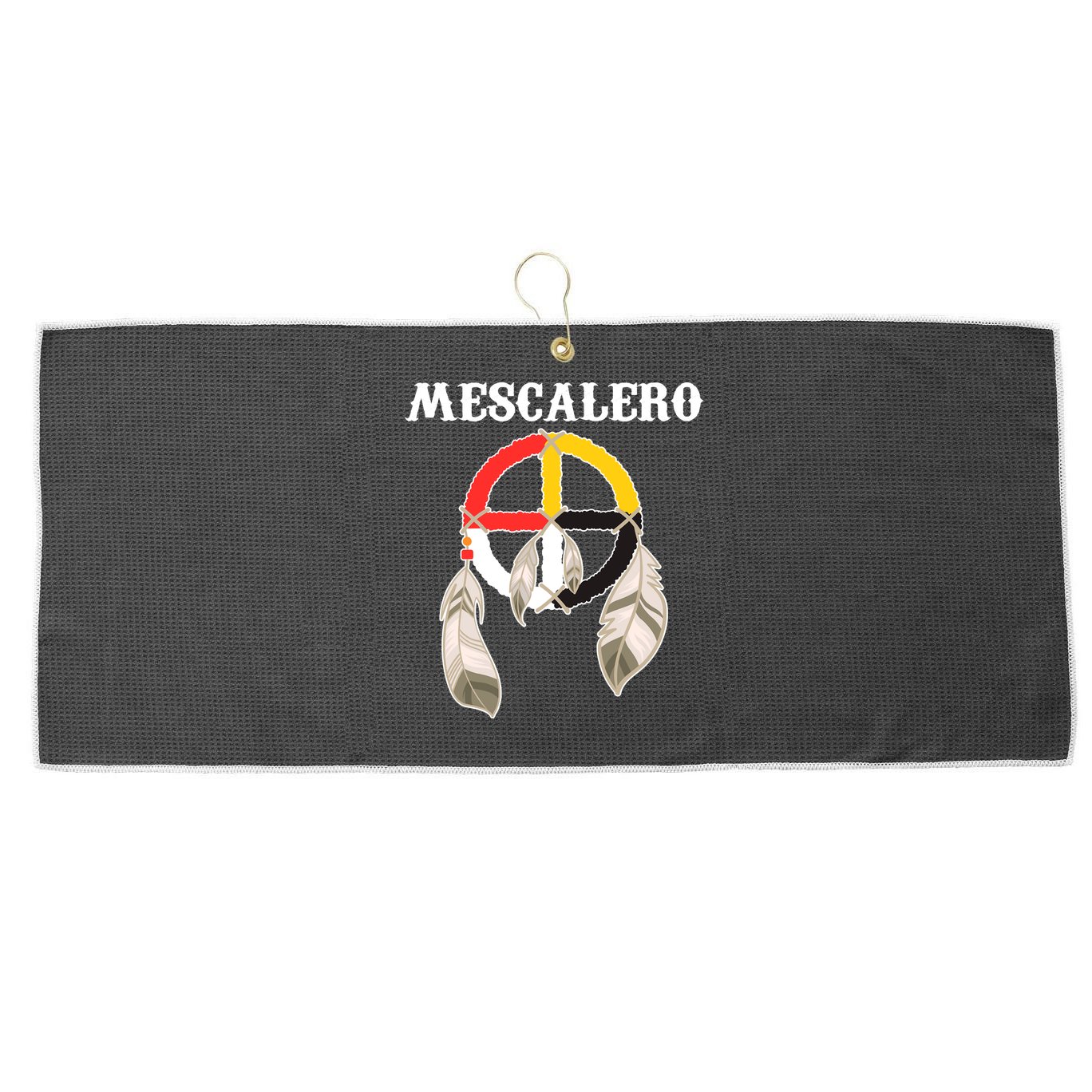 Mescalero Apache Tribe Nation Native Indian Medicine Wheel Large Microfiber Waffle Golf Towel