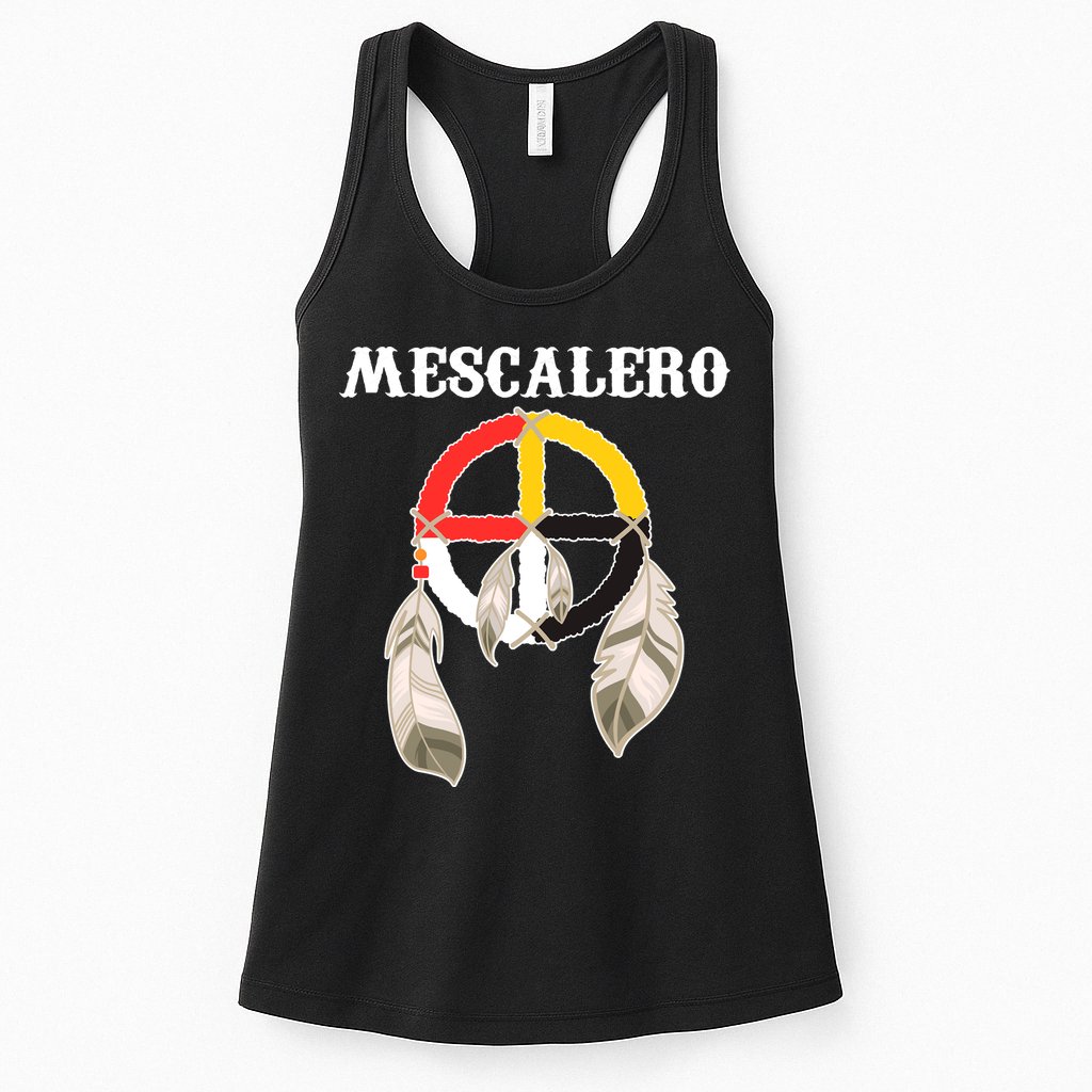 Mescalero Apache Tribe Nation Native Indian Medicine Wheel Womens Tank Top