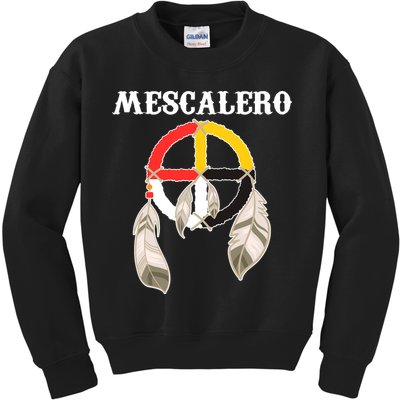 Mescalero Apache Tribe Nation Native Indian Medicine Wheel Kids Sweatshirt