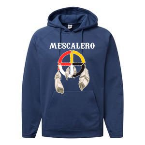 Mescalero Apache Tribe Nation Native Indian Medicine Wheel Performance Fleece Hoodie