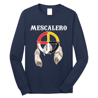 Mescalero Apache Tribe Nation Native Indian Medicine Wheel Long Sleeve Shirt