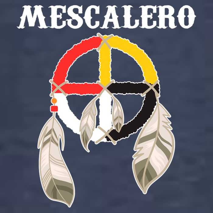 Mescalero Apache Tribe Nation Native Indian Medicine Wheel Vector Backpack