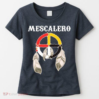 Mescalero Apache Tribe Nation Native Indian Medicine Wheel Womens T-Shirt